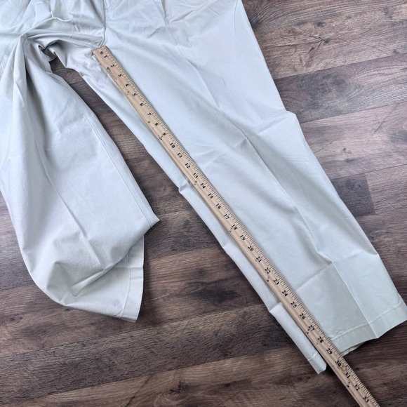 NEW LL Bean Mens Double L Chino Pants Flat Front 36x30 Tan Khaki - Picture 9 of 10